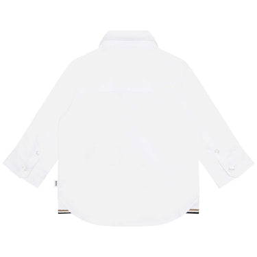 Camisa BOSS blanca para bebé